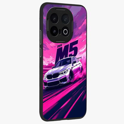 Velocity Drift Pulse Glass Case upright view showcasing powerful racing artwork with energetic motorsport theme.