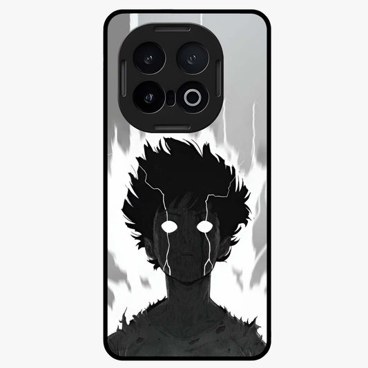 Awakened Inner Rage Glass Case showing flat back view with intense artistic artwork and glossy glass finish.