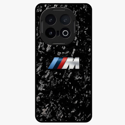 Carbon Speed Mark Glass Case showing flat back view with sporty carbon pattern artwork and glossy glass finish.