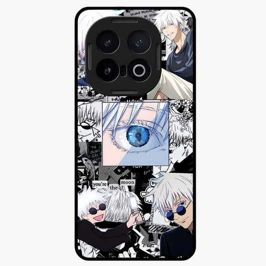 Infinity Sorcerer Chaos Glass Case showing flat back view with mystical sorcerer themed artwork and glossy glass finish.