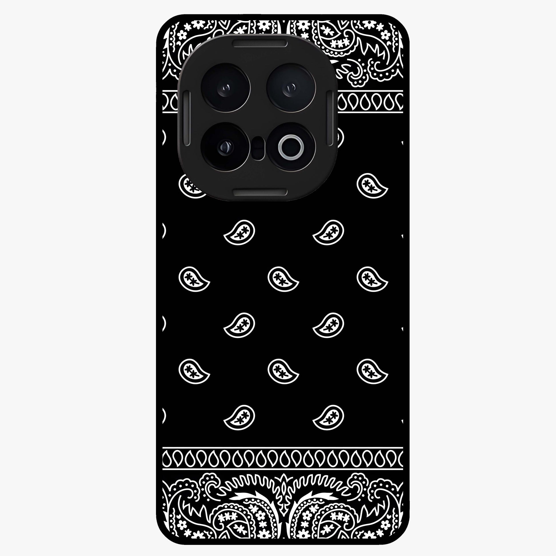 Retro Rebel Threads Glass Case showing flat back view with vintage street style artwork and glossy glass finish.
