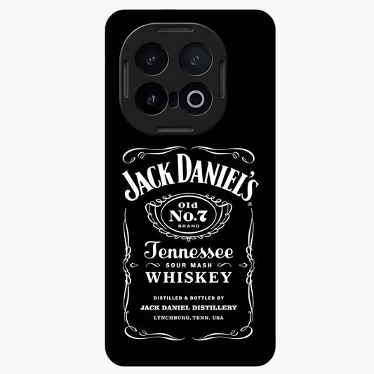 Vintage Whiskey Heritage Glass Case showing flat back view with classic whiskey inspired artwork and glossy glass finish.