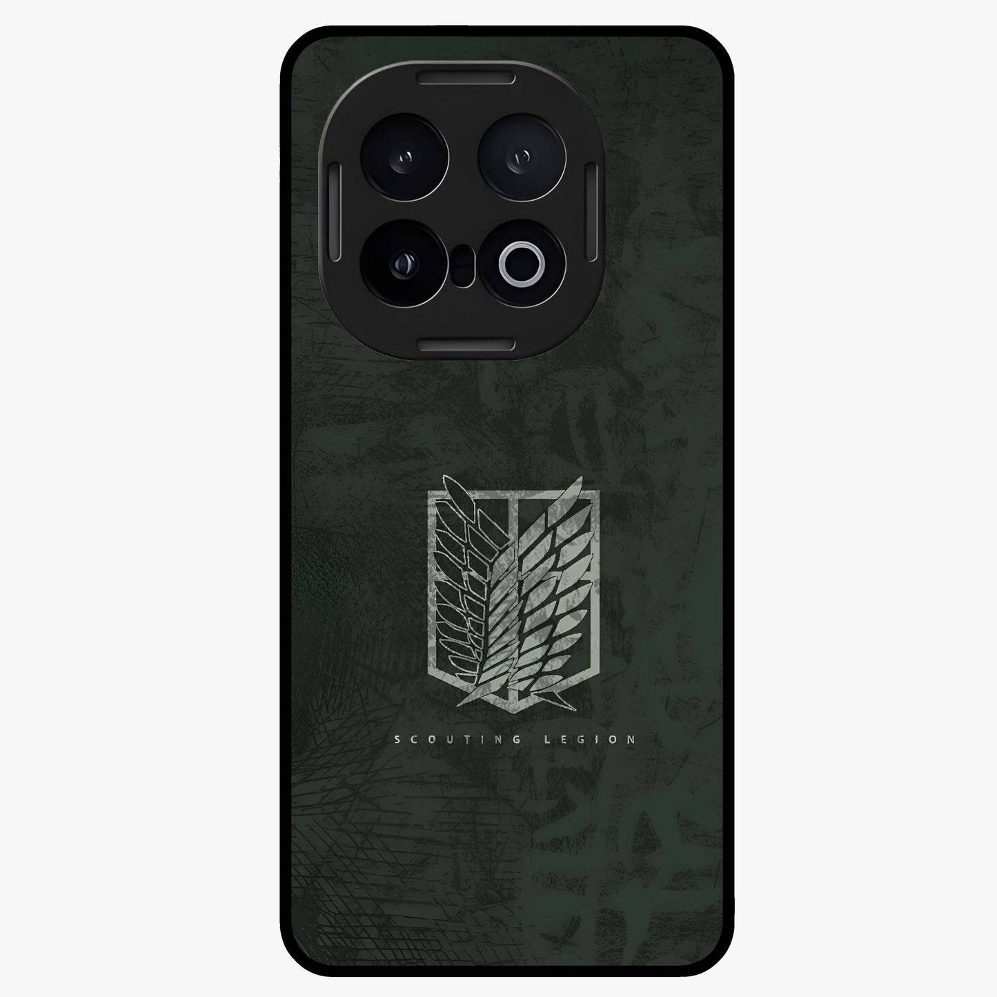 Wings Of Freedom Glass Case showing flat back view with symbolic wings artwork and glossy glass finish.