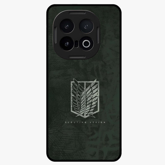 Wings Of Freedom Glass Case showing flat back view with symbolic wings artwork and glossy glass finish.