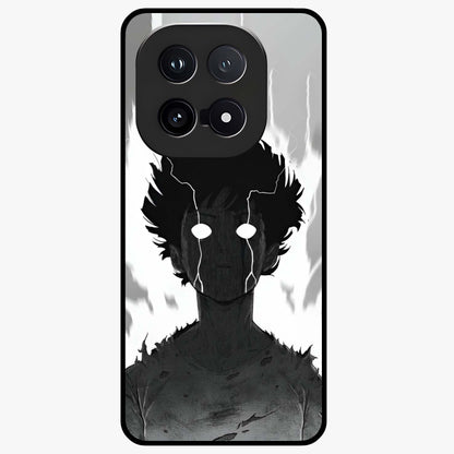 Awakened Inner Rage Glass Case showing flat back view with intense artistic artwork and glossy glass finish.