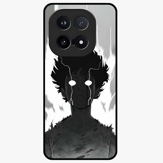Awakened Inner Rage Glass Case showing flat back view with intense artistic artwork and glossy glass finish.
