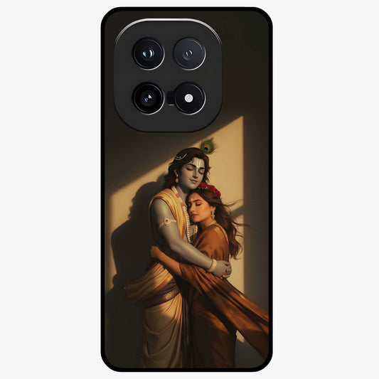 Divine Eternal Love Glass Case showing flat back view with spiritual love themed artwork and glossy glass finish.