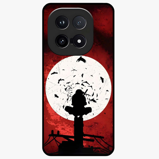 Itachi Limited Edition Naruto Anime Glass Case showing flat back view with iconic anime character artwork and glossy glass finish.
