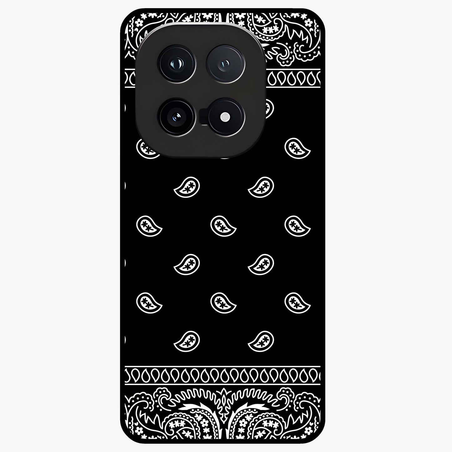 Retro Rebel Threads Glass Case showing flat back view with vintage street style artwork and glossy glass finish.