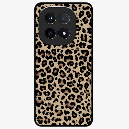 Savage Chic Pattern Glass Case showing flat back view with stylish patterned artwork and glossy glass finish.