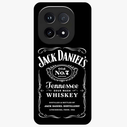 Vintage Whiskey Heritage Glass Case showing flat back view with classic whiskey inspired artwork and glossy glass finish.