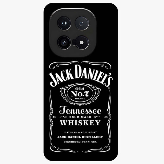 Vintage Whiskey Heritage Glass Case showing flat back view with classic whiskey inspired artwork and glossy glass finish.
