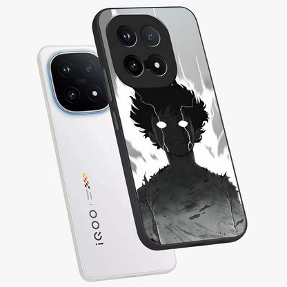 Awakened Inner Rage Glass Case displayed in angled mockup highlighting powerful graphic design and bold artistic theme.
