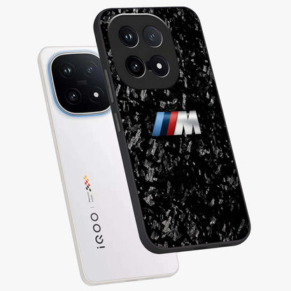 Carbon Speed Mark Glass Case displayed in angled mockup highlighting racing inspired carbon design and sleek aesthetic style.