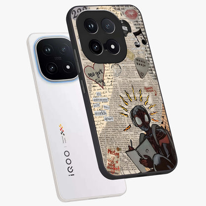 City Dream Sketch Glass Case displayed in angled mockup highlighting minimal city illustration with aesthetic sketch style.