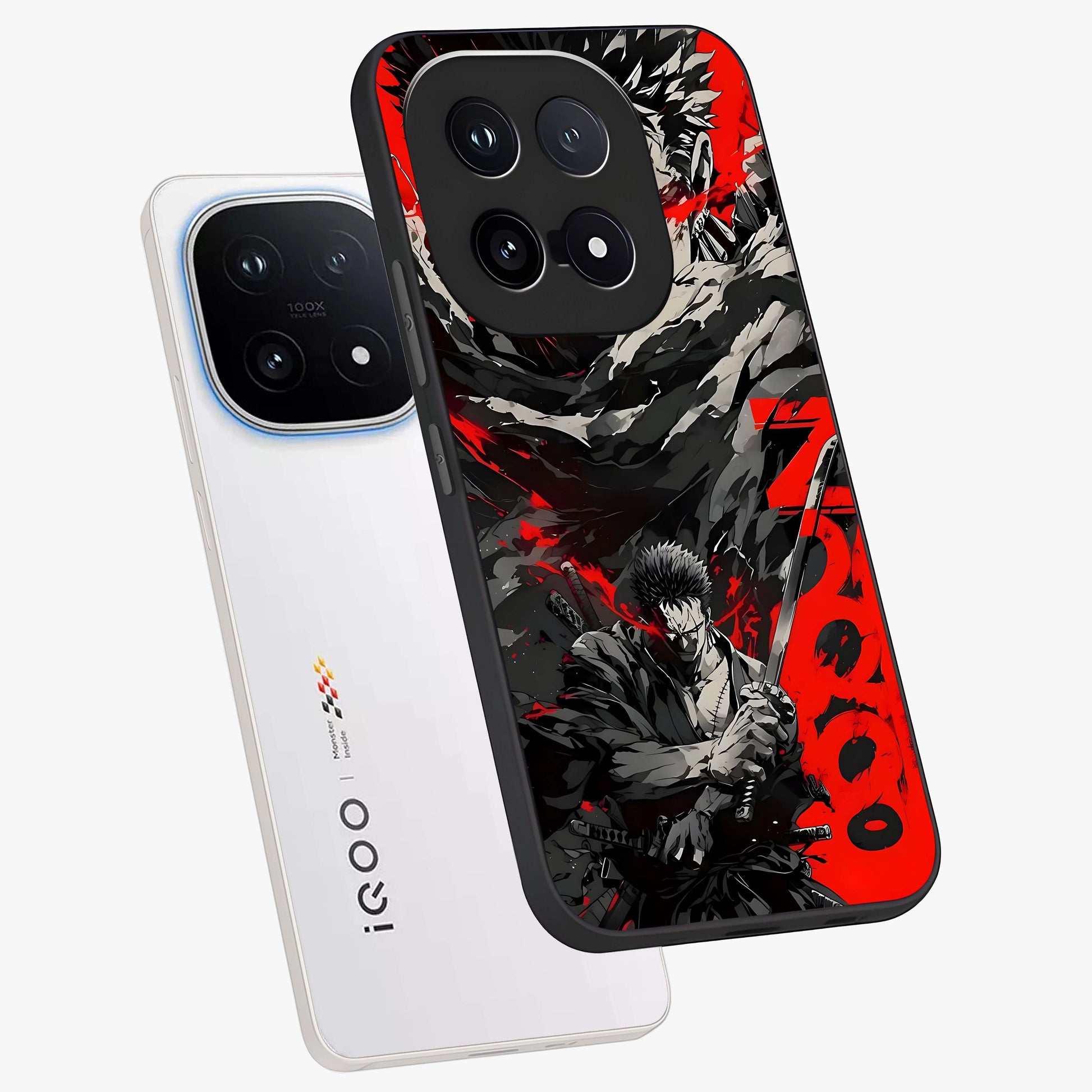 Demon Sword Resolve Glass Case displayed in angled mockup highlighting powerful demon sword illustration with dark fantasy aesthetic.