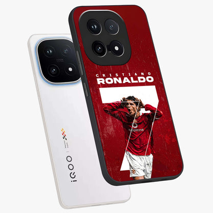 Goal Celebration Legacy Glass Case displayed in angled mockup highlighting energetic sports celebration design with bold athletic theme.