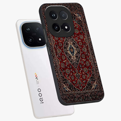 Heritage Carpet Royale Glass Case displayed in angled mockup highlighting intricate royal carpet design with heritage aesthetic.