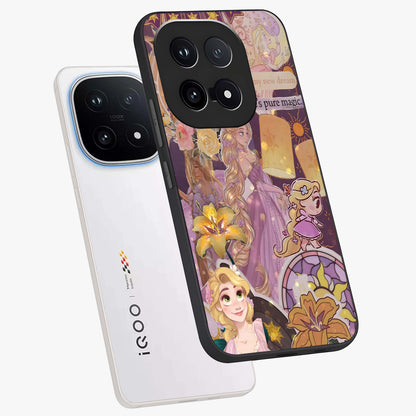 Magical Tangled Dream Glass Case displayed in angled mockup highlighting whimsical fantasy design with magical aesthetic.