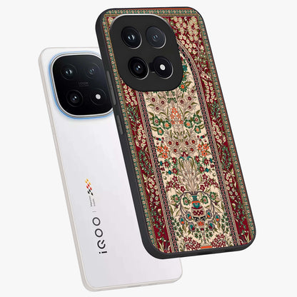 Persian Inspired Glass Case displayed in angled mockup highlighting intricate traditional design with elegant cultural aesthetic.