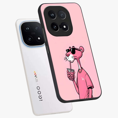 Pink Panther Glass Case displayed in angled mockup highlighting playful cartoon character design with vibrant pink aesthetic.