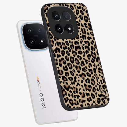Savage Chic Pattern Glass Case displayed in angled mockup highlighting bold fashion inspired design with chic aesthetic.