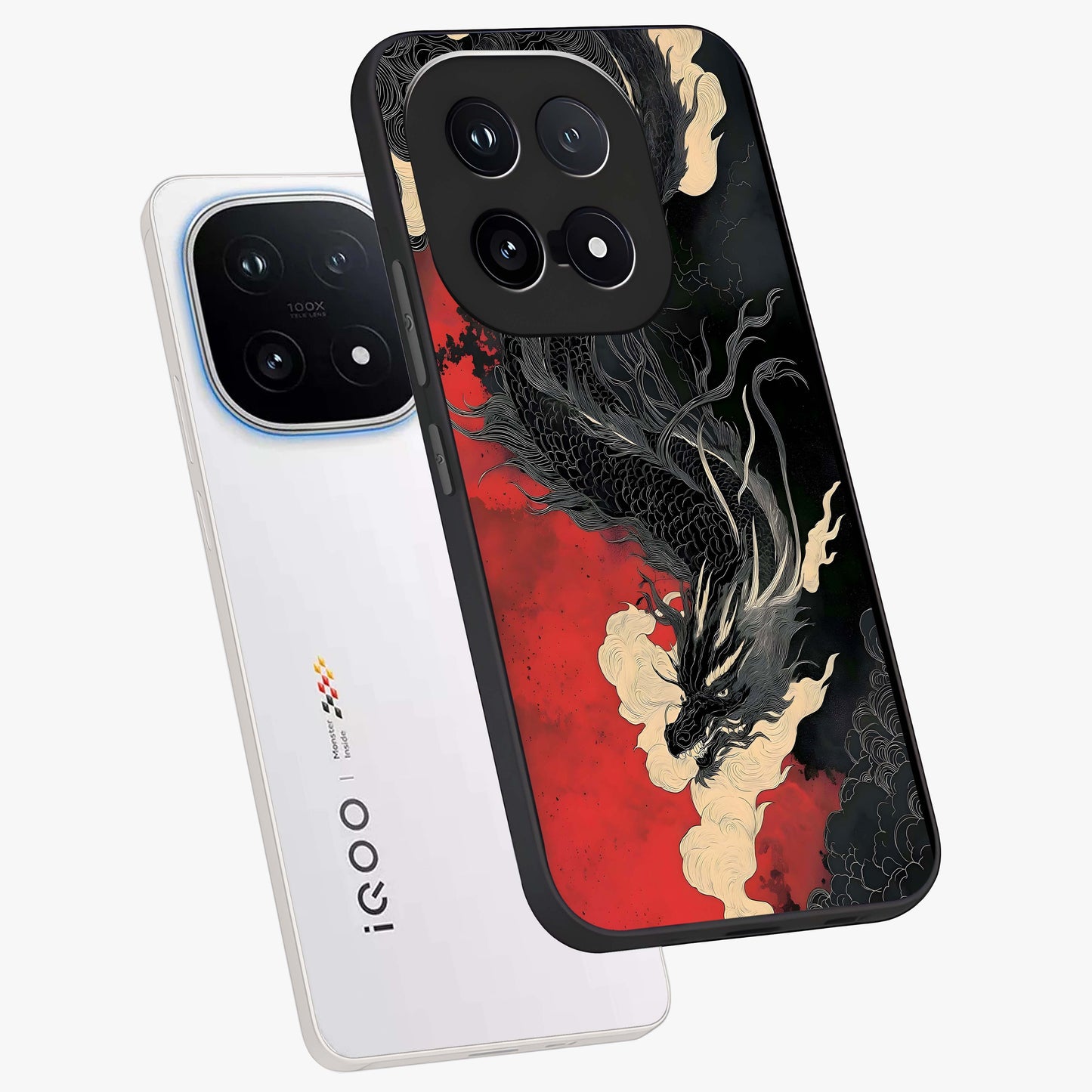 Shadow Dragon Fury Glass Case displayed in angled mockup highlighting powerful dragon illustration with dark fantasy aesthetic.