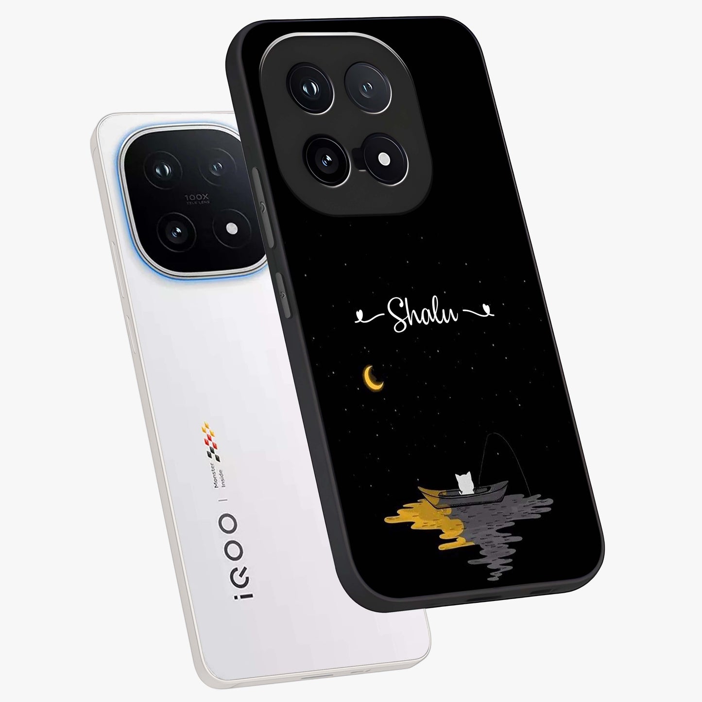 Silent Night Row Glass Case displayed in angled mockup highlighting peaceful evening design with dreamy night aesthetic.