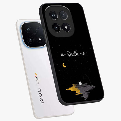 Silent Night Row Glass Case displayed in angled mockup highlighting peaceful evening design with dreamy night aesthetic.