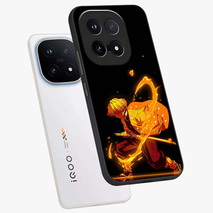 Thunder Flame Execution Glass Case displayed in angled mockup highlighting dramatic fire themed design with intense fantasy aesthetic.