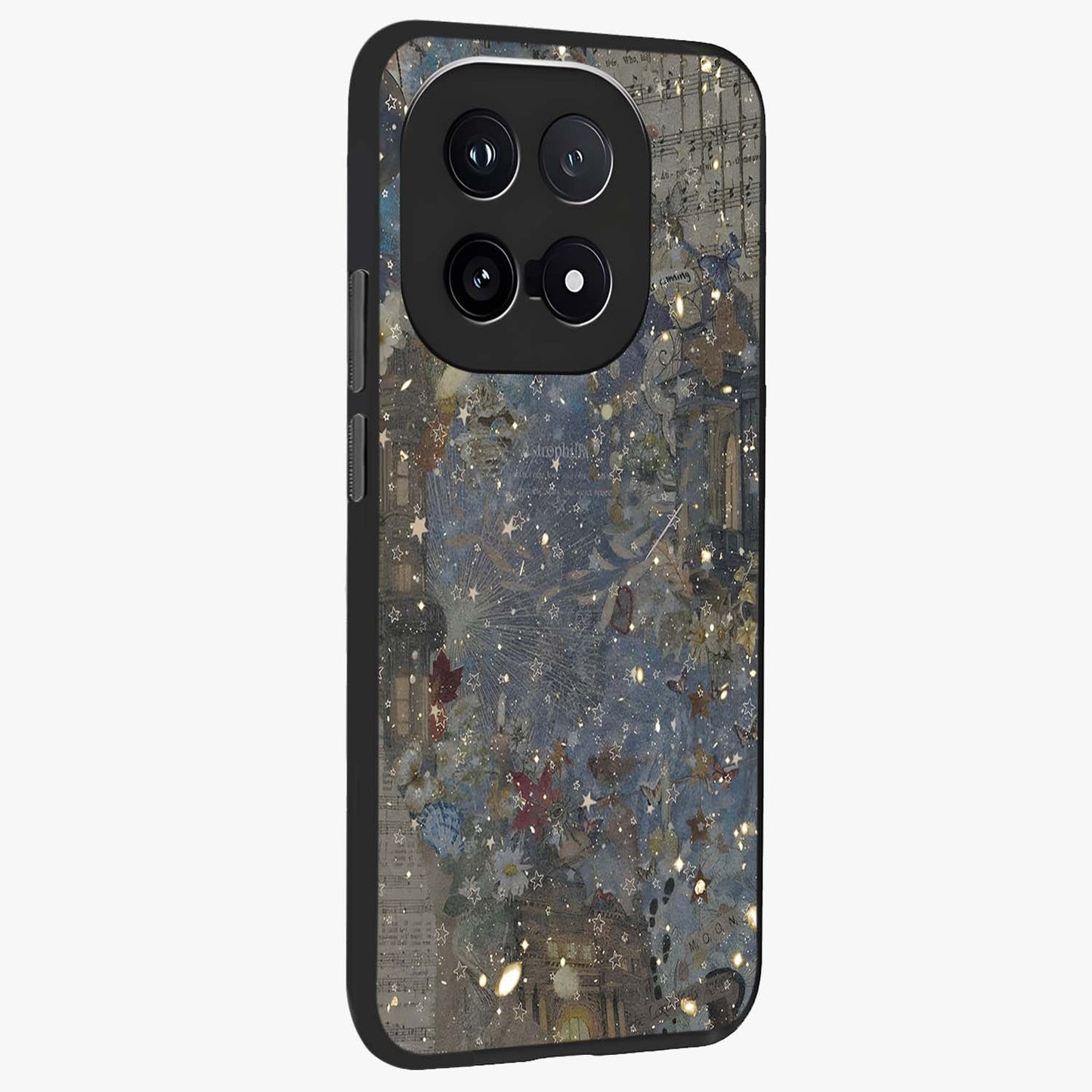Aesthetic Astrolophia Glass Case upright view showcasing soft aesthetic theme with stylish modern look.