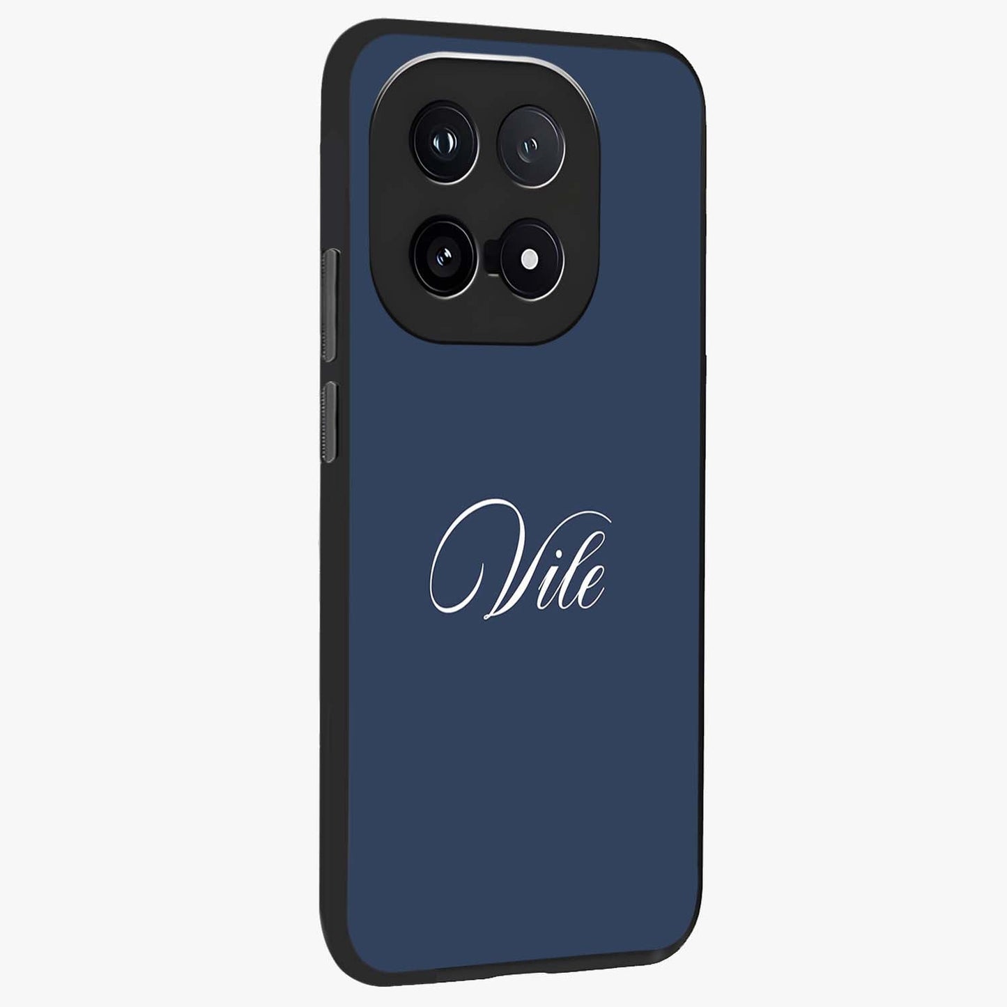 Blue Vintage Floral Pattern Glass Case displayed in angled mockup highlighting classic blue floral pattern and retro aesthetic design.