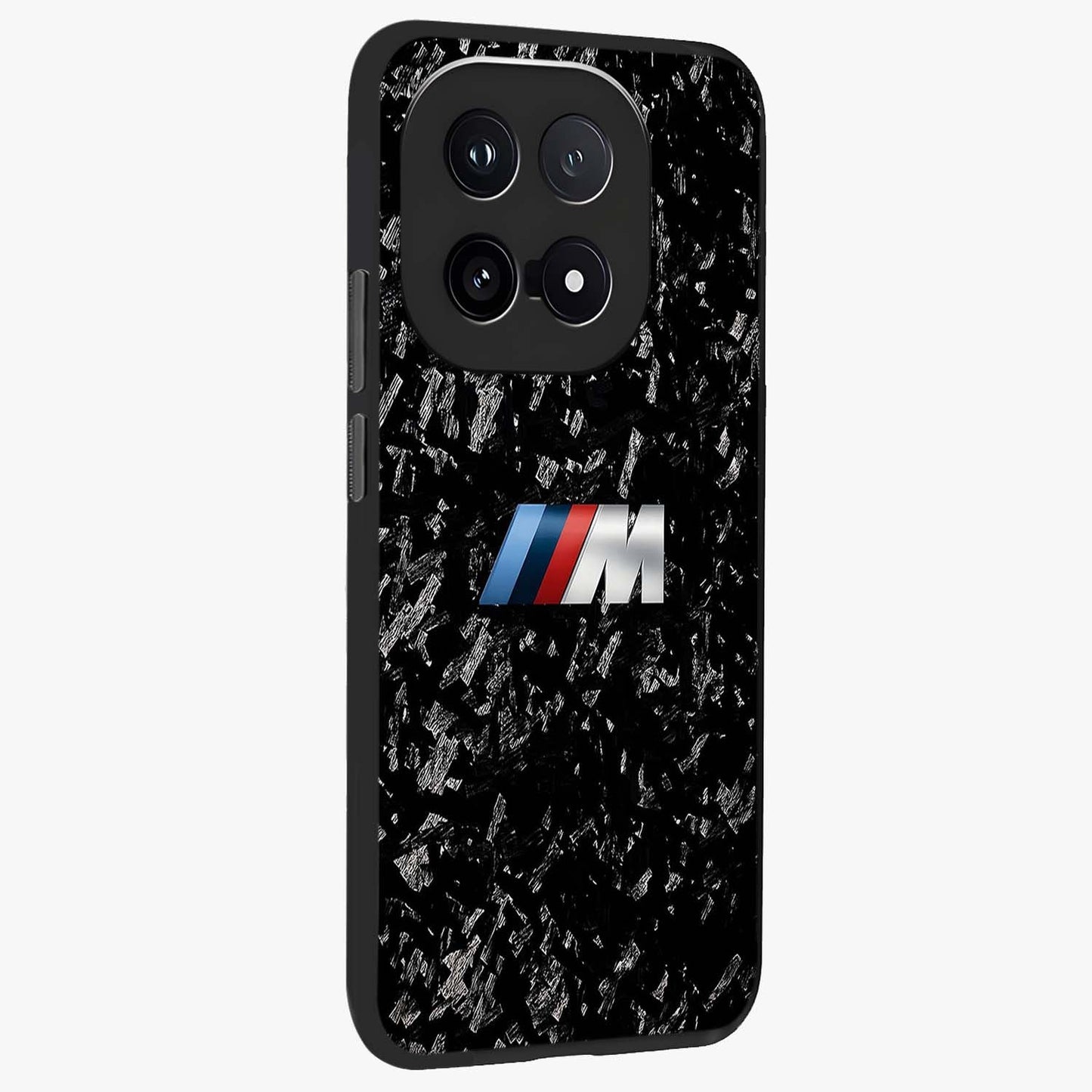 Carbon Speed Mark Glass Case upright view showcasing modern carbon speed graphic with bold automotive theme.