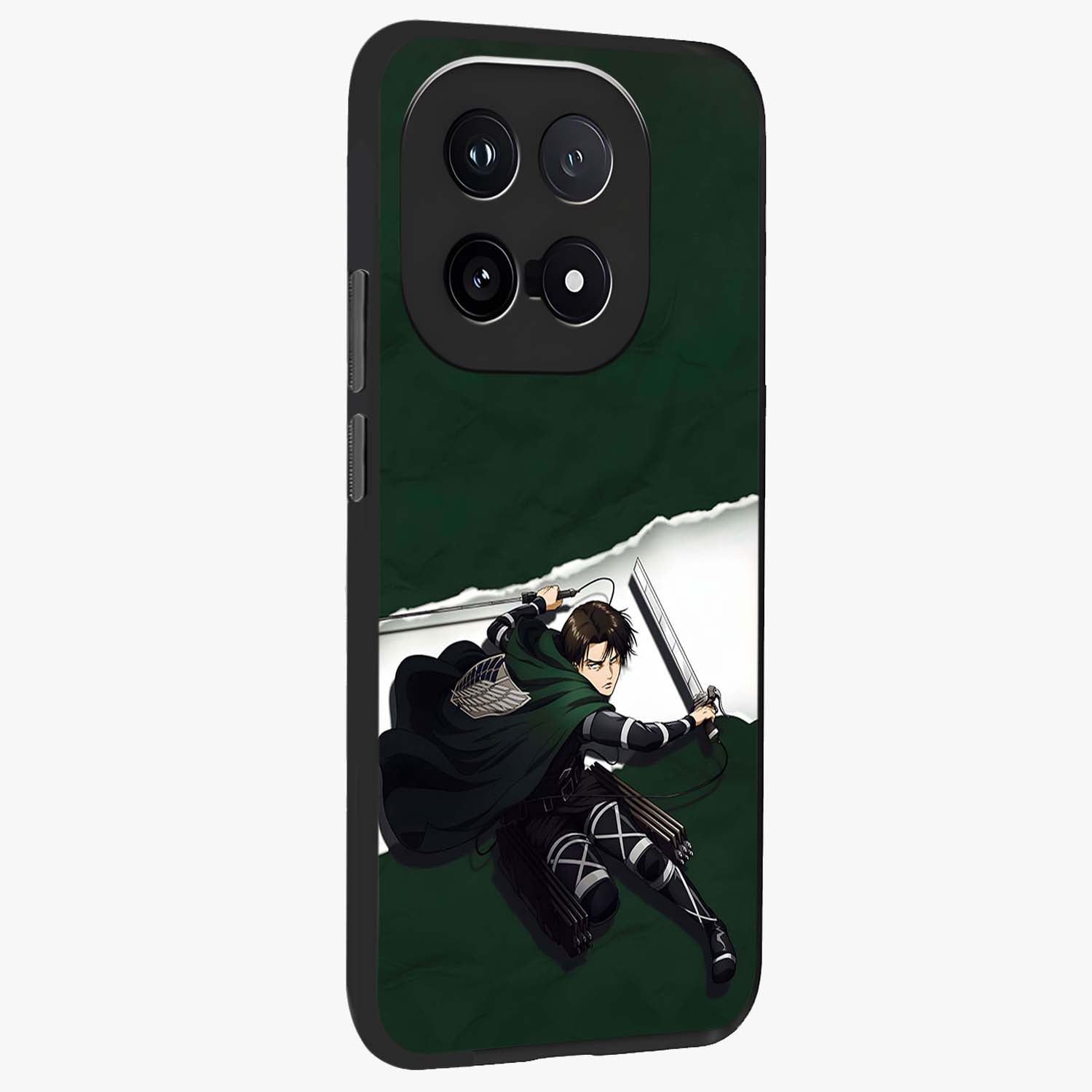 Emerald War Vanguard Glass Case upright view showcasing dramatic warrior artwork with bold fantasy theme.