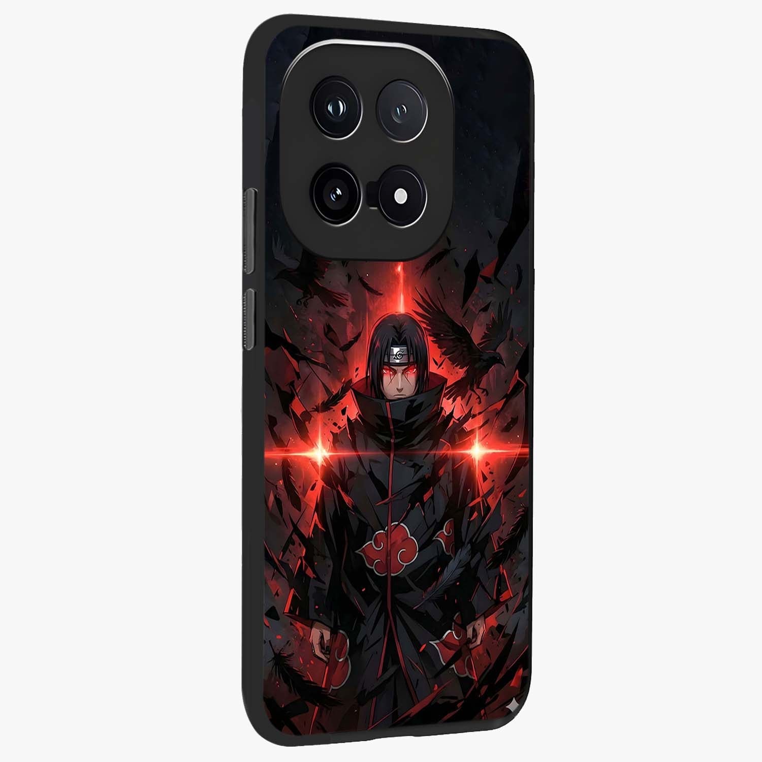 Focus Mode On Glass Case upright view showcasing strong typography statement with sleek motivational theme.