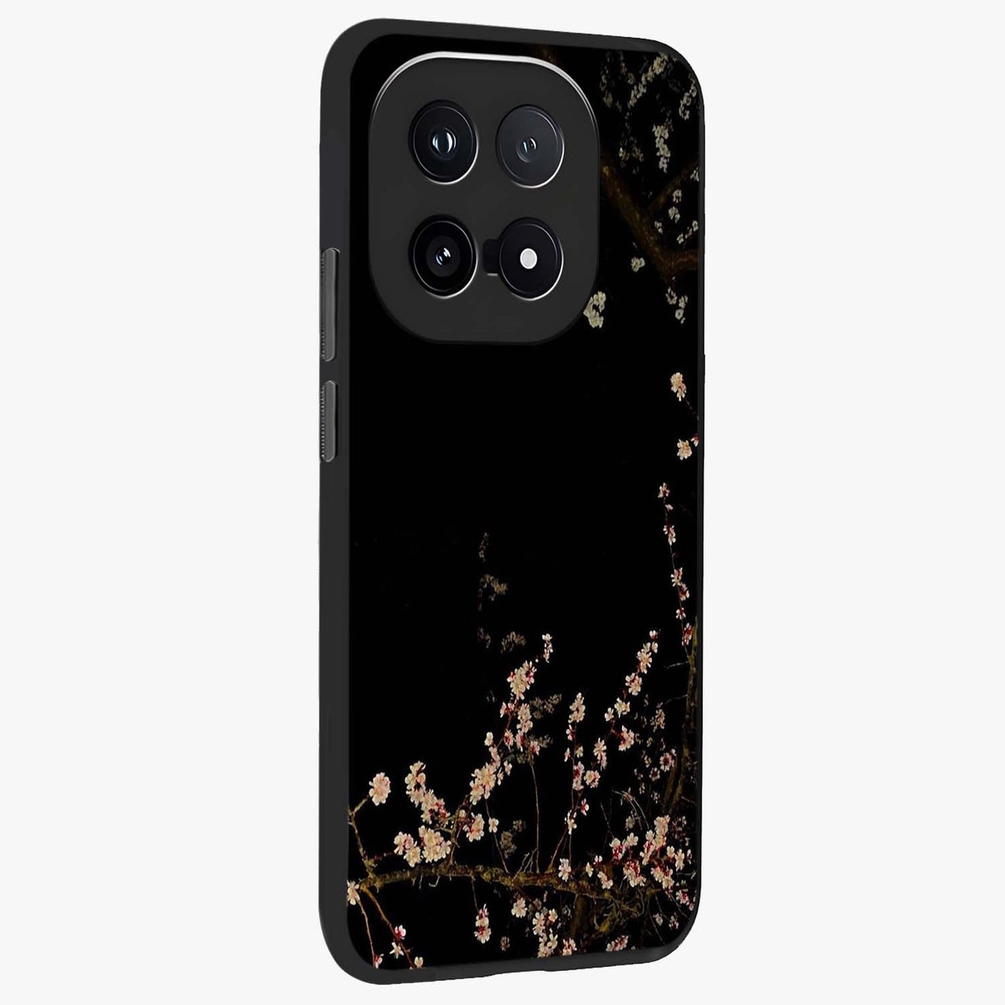 Petal Moon Light With Custom Name Glass Case upright view showcasing elegant floral moon artwork with personalized aesthetic.