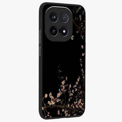 Petal Moon Light With Custom Name Glass Case upright view showcasing elegant floral moon artwork with personalized aesthetic.