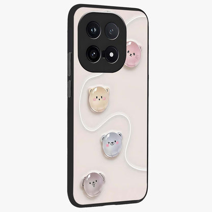 Puffy Face Parade Glass Case upright view showcasing adorable character artwork with cheerful animated theme.