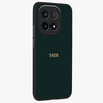 Sabr Minimal Patience Glass Case upright view showcasing calm minimalist artwork with motivational patience theme.