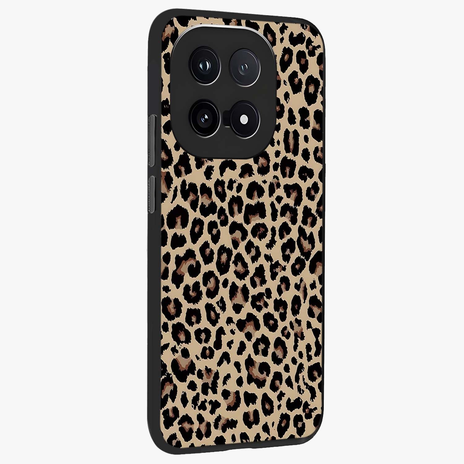 Savage Chic Pattern Glass Case upright view showcasing trendy decorative artwork with edgy fashion theme.