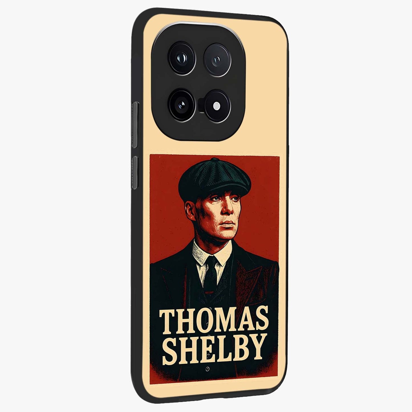 Vintage Mafia Authority Glass Case upright view showcasing dramatic vintage artwork with iconic authority theme.