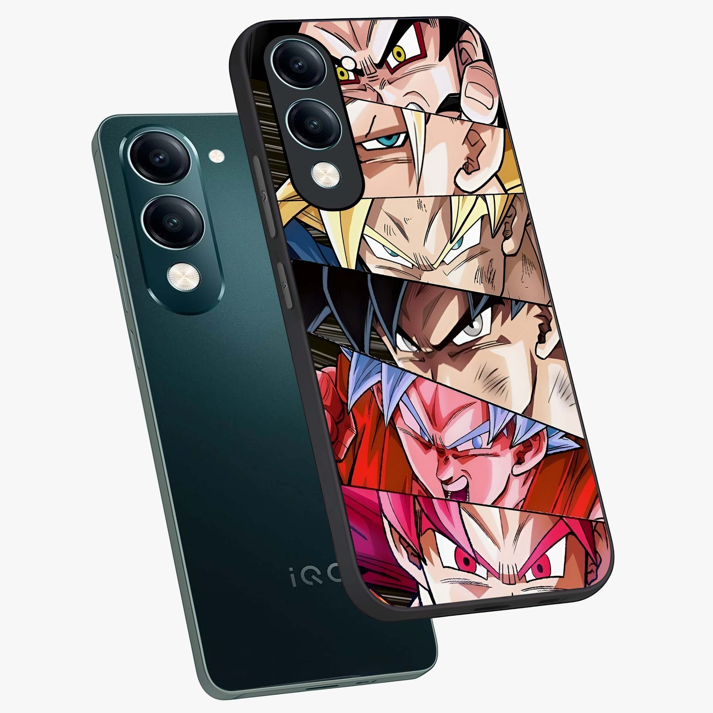 Anime Character Glass Case displayed in angled mockup highlighting colorful anime character illustration.