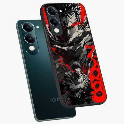 Demon Sword Resolve Glass Case displayed in angled mockup highlighting powerful demon sword illustration with dark fantasy aesthetic.