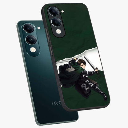 Emerald War Vanguard Glass Case displayed in angled mockup highlighting intense battle inspired design with emerald tone aesthetic.