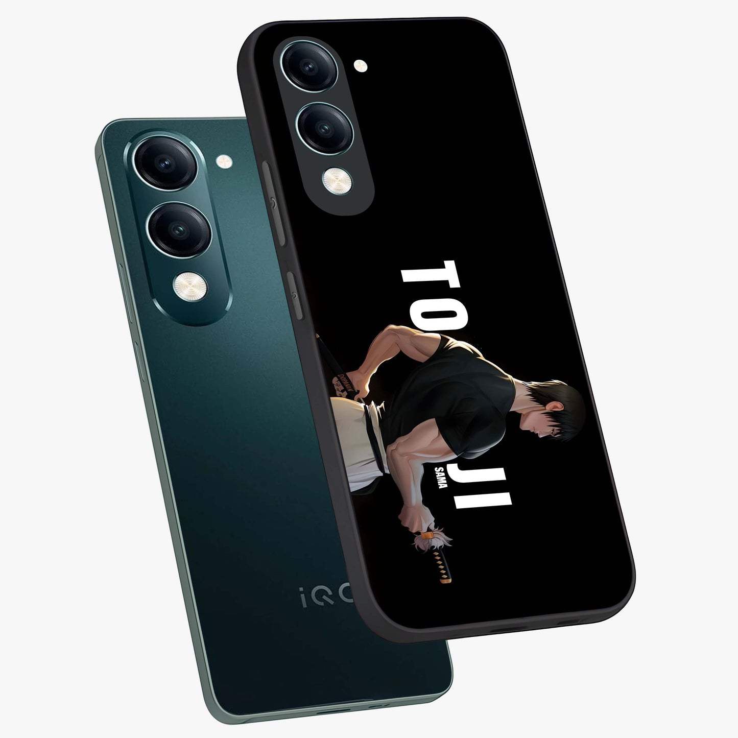 Midnight Blade Resolve Glass Case displayed in angled mockup highlighting powerful blade illustration with dramatic dark aesthetic.