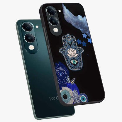 Mystic Hand Aura Glass Case displayed in angled mockup highlighting magical aura design with spiritual aesthetic style.