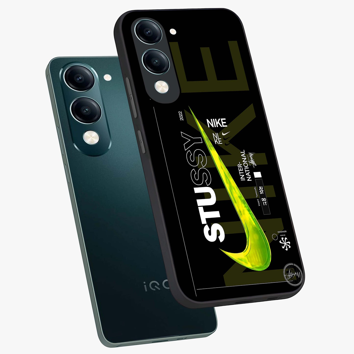 Neon Street Edition Glass Case displayed in angled mockup highlighting vibrant urban design with bold street aesthetic.