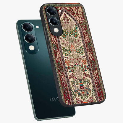 Persian Inspired Glass Case displayed in angled mockup highlighting intricate traditional design with elegant cultural aesthetic.