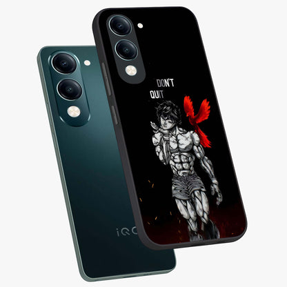 Rise Beyond Limits Glass Case displayed in angled mockup highlighting inspiring message design with modern aesthetic style.