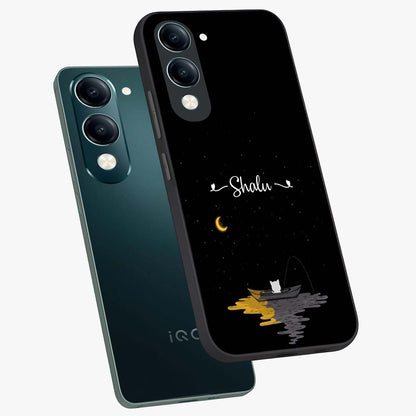 Silent Night Row Glass Case displayed in angled mockup highlighting peaceful evening design with dreamy night aesthetic.